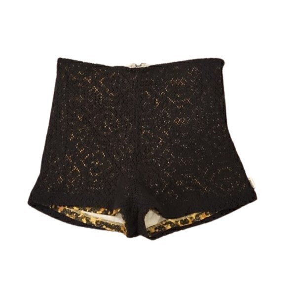 [RVCA] Hi Rise Lace Zip Up Shorts - Size L - Picture 1 of 9